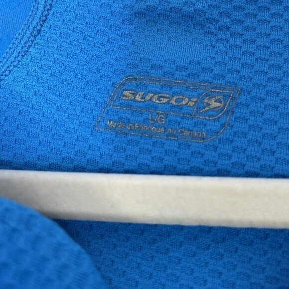 Sugoi Cycling Pullover Top Women’s Size Large Blue 1/2 Zip - Picture 3 of 6